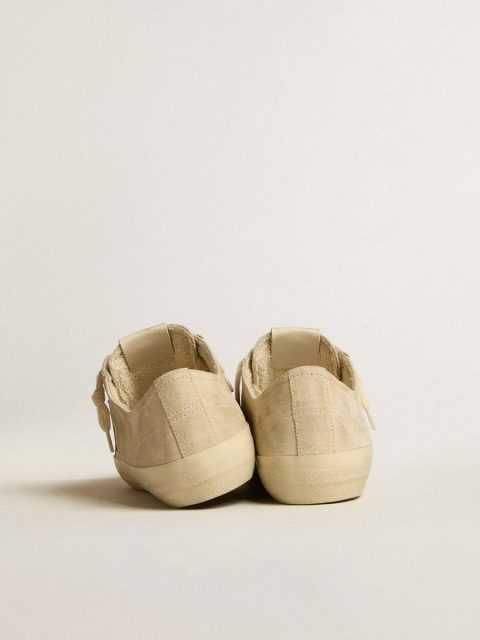 V-Star Women’s V-Star In Pearl Suede With Silver Metallic Leather Star Golden Goose Women - Image 5