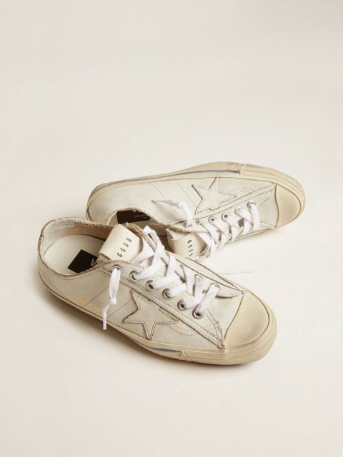 V-Star Women's V-Star In Vintage Effect Leather Golden Goose Women - Image 2