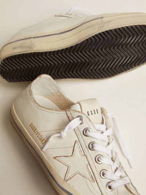 V-Star Women's V-Star In Vintage Effect Leather Golden Goose Women - Image 3