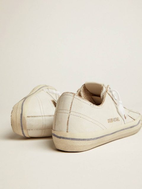 V-Star Women's V-Star In Vintage Effect Leather Golden Goose Women - Image 4
