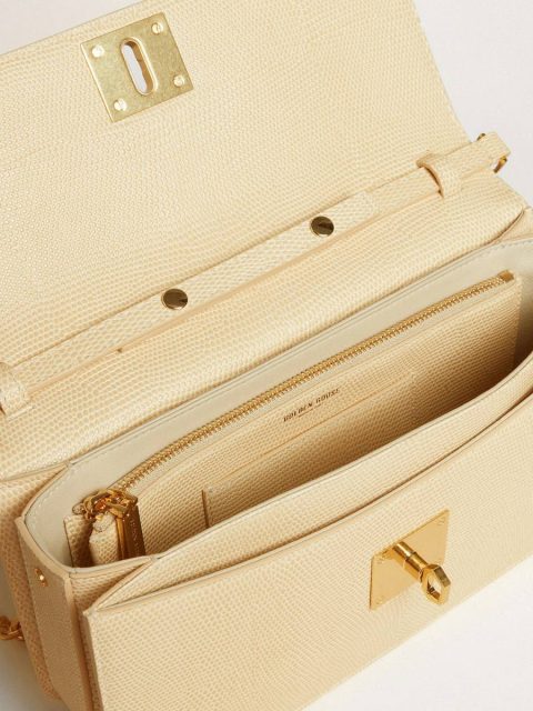 Vanilla Crossbody Bags Women Golden Goose Gioia Bag In Vanilla-Colored Sheepskin Leather With Gold Details - Image 5