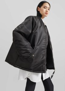 Volme Padded Bomber Jacket - Black The Frankie Shop Outerwear Black Women - Image 2
