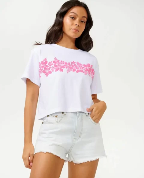 Waikiki Crop Tee Tees & Tanks Rip Curl Women - Image 5