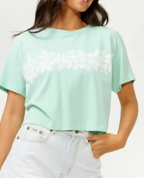 Waikiki Crop Tee Tees & Tanks Women Rip Curl - Image 5