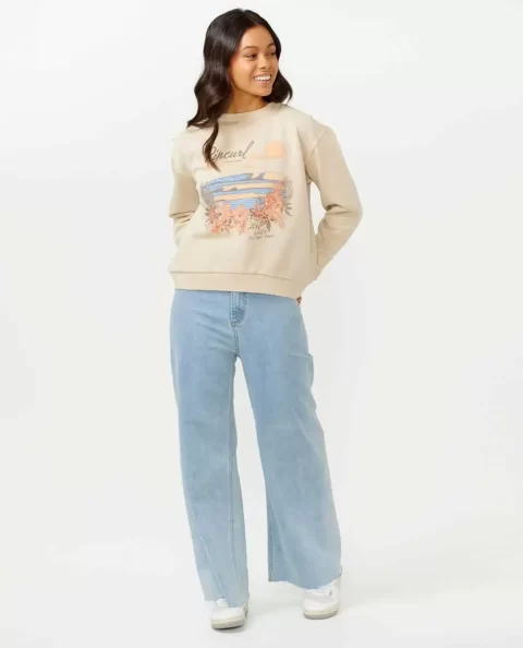 Wave Gliders Relaxed Crew Rip Curl Hoodies & Fleece Women - Image 4