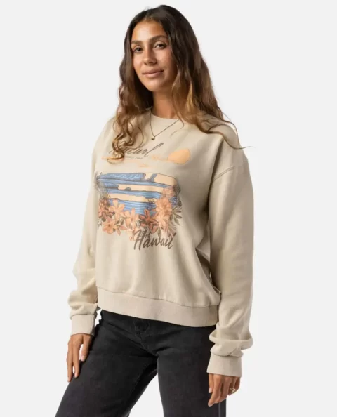 Wave Gliders Relaxed Crew Women Hoodies & Fleece Rip Curl - Image 3