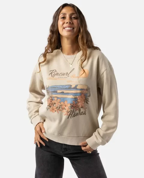 Wave Gliders Relaxed Crew Women Hoodies & Fleece Rip Curl - Image 4