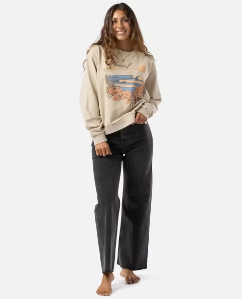 Wave Gliders Relaxed Crew Women Hoodies & Fleece Rip Curl - Image 5