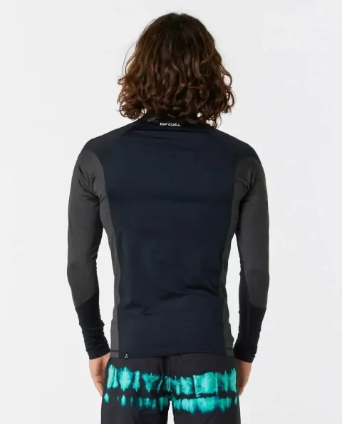 Waves Uv Long Sleeve Rash Guard Rip Curl Rash Guards Mens - Image 2
