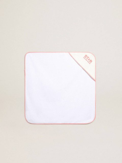 White And Milk White Newborns Golden Goose Kids Gift Set In White With Pink Trim And Logo - Image 4