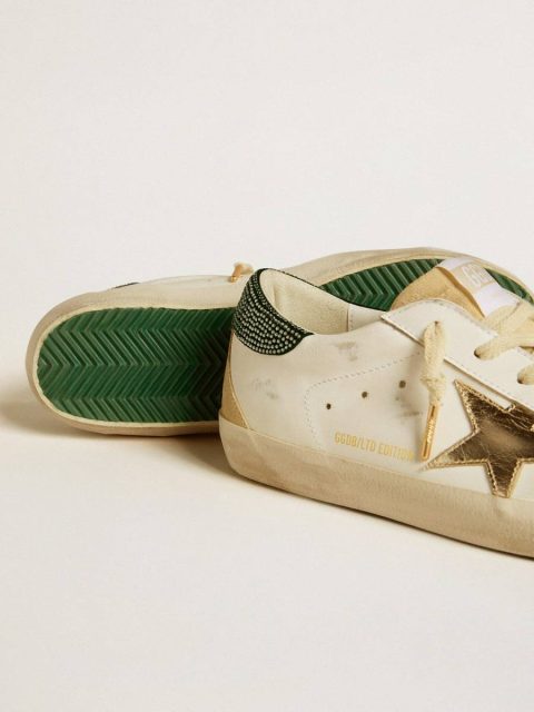 White Golden Goose Women Super-Star Women’s Super-Star Ltd With Leather Star And Swarovski Crystal Heel Tab - Image 3