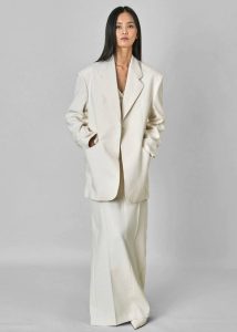 White Indio Blazer - Off White Women The Frankie Shop Outerwear - Image 2