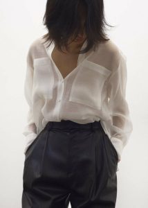 White Kier Blouse - Off White The Frankie Shop Tops Women - Image 2