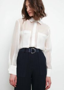 White Kier Blouse - Off White The Frankie Shop Tops Women - Image 5