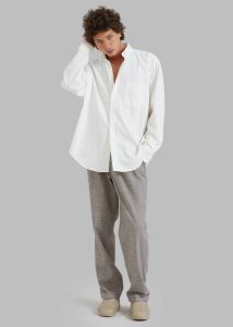 White Men Tops Sinclair Shirt - White The Frankie Shop - Image 2