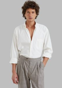 White Men Tops Sinclair Shirt - White The Frankie Shop - Image 3