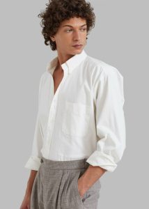 White Men Tops Sinclair Shirt - White The Frankie Shop - Image 4