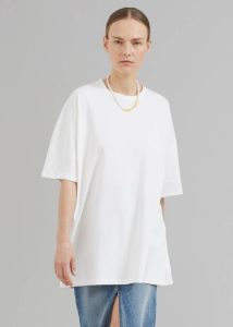 White Men Tops The Frankie Shop Faro Boxy Tee - White