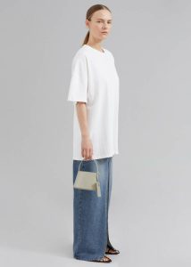 White Men Tops The Frankie Shop Faro Boxy Tee - White - Image 5