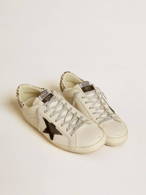White Super-Star Men’s Super-Star Ltd With Suede Star And Pony Skin Heel Tab Men Golden Goose - Image 2