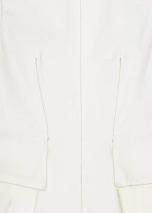 White The Frankie Shop Tops Remain Peplum Denim Top - Ecru Women - Image 5