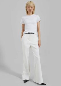 White The Frankie Shop Women Tops Kellen Baby Tee - White - Image 2