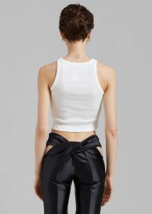 White Tops Maisy Tank Top - White Women The Frankie Shop - Image 5