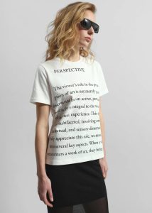 White Tops Women The Frankie Shop Jw Anderson Text Print T-Shirt - Ivory