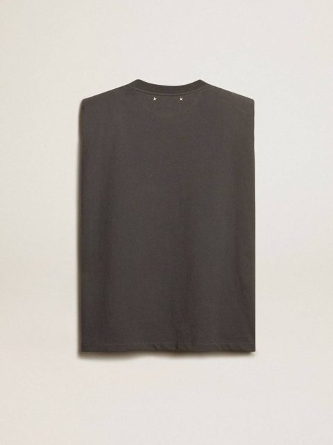Women Anthracite Gray Sleeveless T-Shirt Anthracite Gray Golden Goose T-Shirts & Tops - Image 2