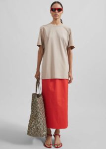 Women Bags Beige The Frankie Shop Oversized Tote - Black/Beige - Image 3