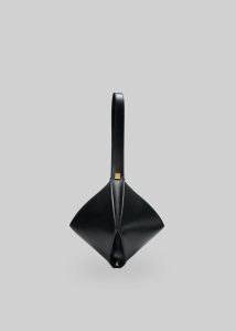 Women Bags The Frankie Shop Black Bevza Crushed Grain Bag - Black - Image 2