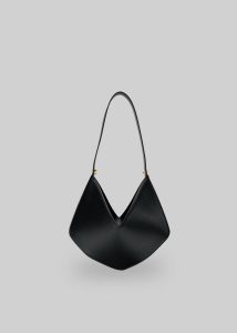 Women Bags The Frankie Shop Black Bevza Crushed Grain Bag - Black - Image 3