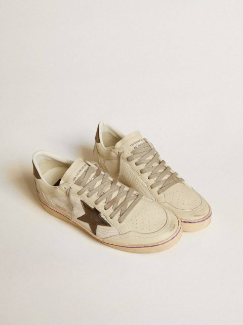 Women Ball Star Golden Goose Ball Star In Mesh And Leather With Metallic Leather Star And Heel Tab - Image 2