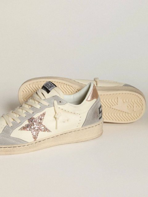 Women Ball Star In Nappa With Glitter Star And Metallic Heel Tab Golden Goose Ball Star - Image 2