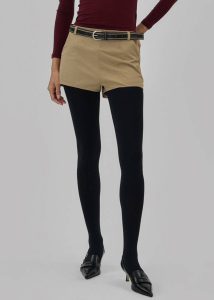 Women Beige Rolen Hot Pants - Beige The Frankie Shop Bottoms - Image 2