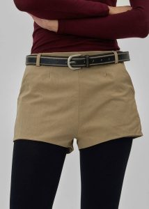 Women Beige Rolen Hot Pants - Beige The Frankie Shop Bottoms - Image 3