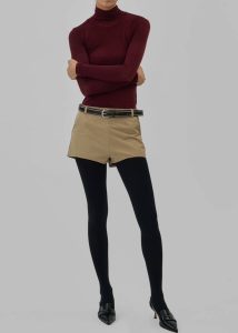 Women Beige Rolen Hot Pants - Beige The Frankie Shop Bottoms - Image 5