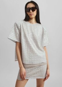 Women Beige Tops Rotate Beaded Oversized Top - Beige The Frankie Shop - Image 2