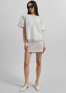 Women Beige Tops Rotate Beaded Oversized Top - Beige The Frankie Shop - Image 3