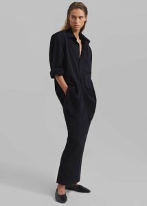 Women Black Bottoms Hollis Back Slit Skirt - Black The Frankie Shop - Image 3