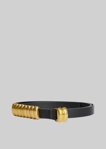 Women Black By Malene Birger Ounlo Leather Belt - Black Belts The Frankie Shop