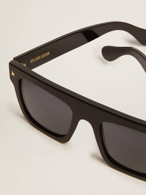 Women Black Sunglasses Square Sunglasses With Black Frame And Gold Details Golden Goose - Image 2