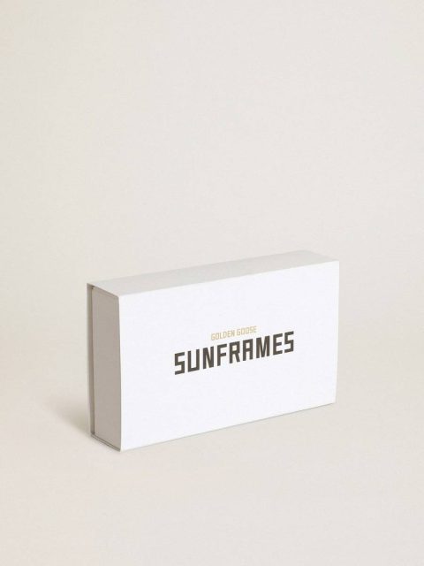 Women Black Sunglasses Square Sunglasses With Black Frame And Gold Details Golden Goose - Image 5