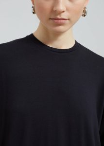 Women Black Tops Ella Boxy Tee - Black The Frankie Shop - Image 5