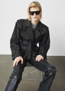 Women Black Ziggy Long Leather Pants - Black The Frankie Shop Bottoms - Image 4