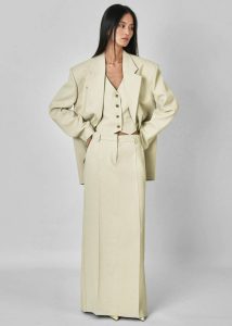 Women Bottoms Beige The Frankie Shop Indio Maxi Skirt - Beige - Image 4