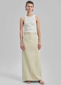 Women Bottoms Beige The Frankie Shop Indio Maxi Skirt - Beige - Image 5