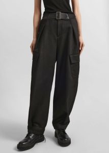 Women Bottoms Black The Frankie Shop Haskel Cargo Pants - Black - Image 5