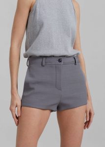 Women Bottoms Grey Banks Hot Pants - Grey The Frankie Shop
