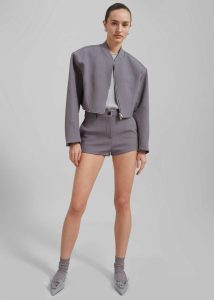 Women Bottoms Grey Banks Hot Pants - Grey The Frankie Shop - Image 3